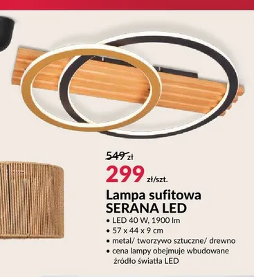 Lampa sufitowa SERANA LED promocja w Salony Agata