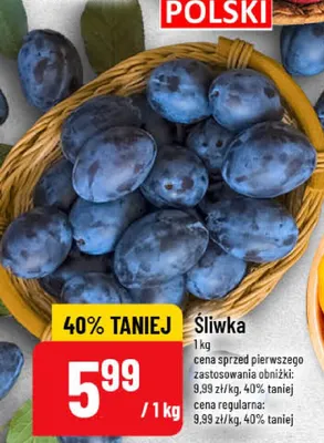 Śliwki promocja w POLOmarket