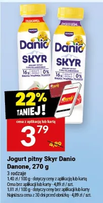 Jogurt pitny Skyr promocja w Twój Market