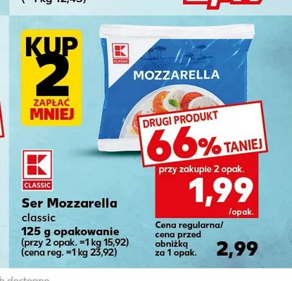 Ser Mozzarella classic K-Classic promocja w Kaufland
