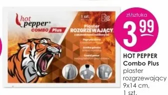 Plaster rozgrzewający Combo Plus 9x14cm Hot Pepper promocja w Drogerie Jasmin