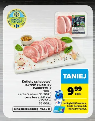 Kotlety schabowe Jakość z Natury Carrefour promocja w Carrefour Market
