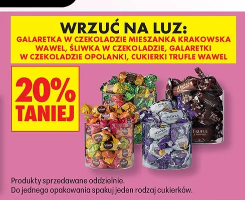 Cukierki Trufle Wawel promocja w Biedronka