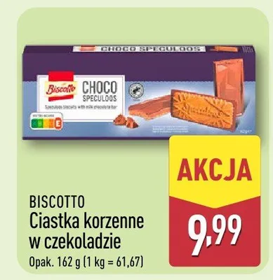 Ciastka korzenne w czekoladzie promocja w Aldi