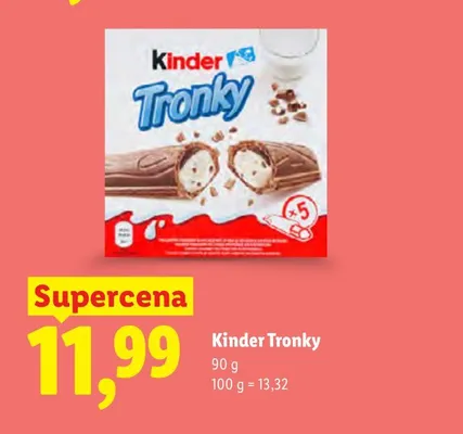 Wafelki Kinder Tronky 5-pak promocja w Lidl