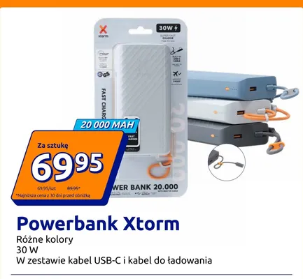 Powerbank Xtorm 20000mAh 30W promocja w Action