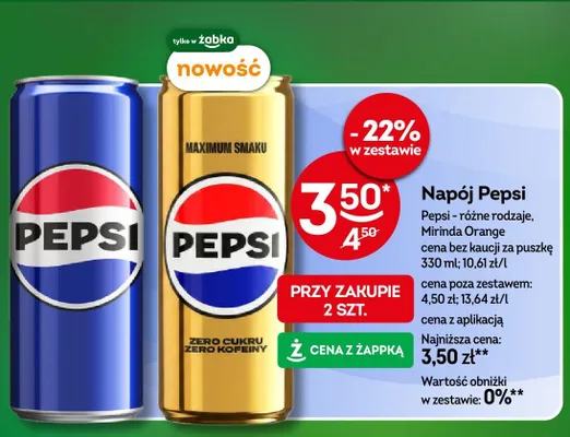 Napój Mirinda Orange promocja w Żabka
