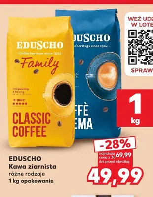 Kawa ziarnista Eduscho promocja w Kaufland