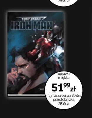 Książka Tony Stark Iron Man oprawa miękka promocja w Empik