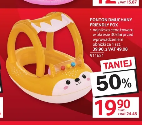 Ponton dmuchany Friendly Fox promocja w Selgros