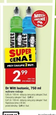 Napój izotoniczny Dr Witt Isotonic promocja w Twój Market
