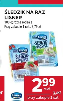 Śledzik na raz Lisner promocja w Stokrotka