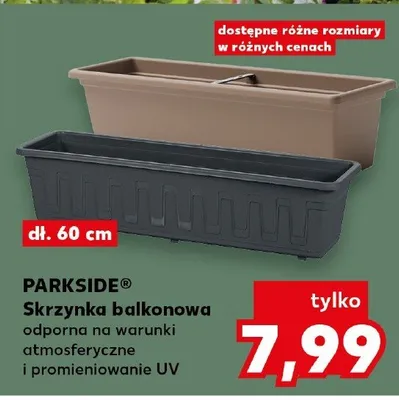 Skrzynka balkonowa Parkside® 60cm odporna na warunki atmosferyczne i promieniowanie UV promocja w Kaufland