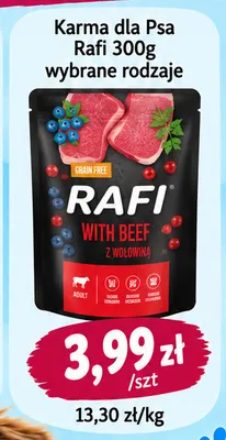 Karma dla psa Rafi promocja w emma MARKET