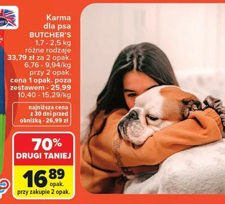 Karma dla psa Butcher's Adult Mini jagnięcina promocja w Carrefour Market