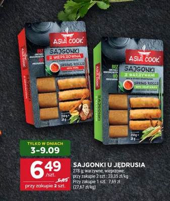 Sajgonki z wieprzowiną Asia Cook promocja w Stokrotka