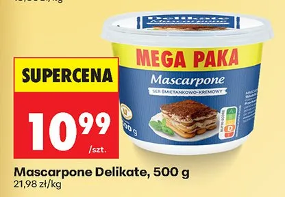 Mascarpone Delikate promocja w Biedronka