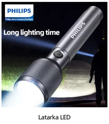 Latarka LED Philips promocja w Temu