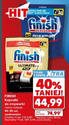 Kapsułki do zmywarki Finish Powerball Quantum promocja w Kaufland