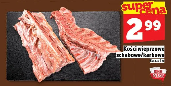 Kości wieprzowe schabowe/karkowe promocja w TOPAZ
