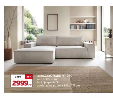Narożnik Fiord M Poso promocja w Komfort