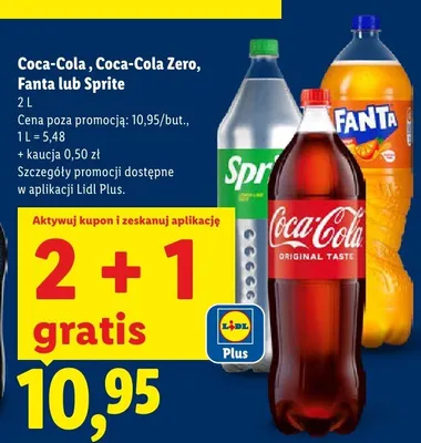 Napój gazowany Zero promocja w Lidl