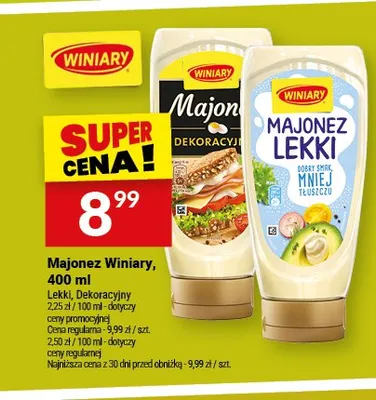 Majonez Lekki Winiary promocja w Twój Market