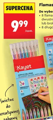 Długopisy żelowe, akrylowe promocja w Biedronka