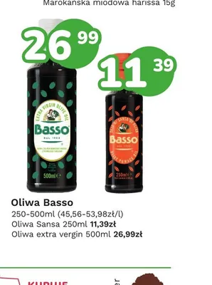 Oliwa extra vergin Basso promocja w Limonka