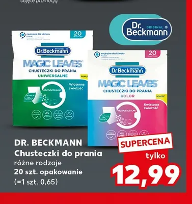 Chusteczki do prania Dr. Beckmann Magic Leaves Uniwersalne 20-pak promocja w Kaufland
