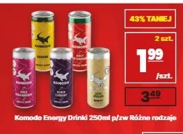 Napój energetyczny Komodo promocja w API Market