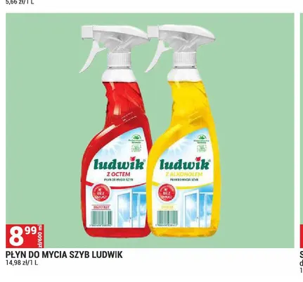 Płyn do mycia szyb z octem Ludwik promocja w Merkury Market