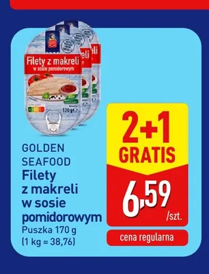 Filety z makreli w sosie pomidorowym Golden Seafood promocja w Aldi