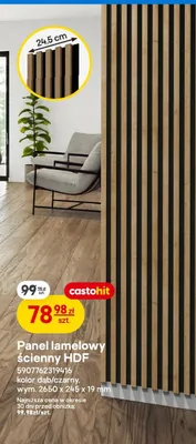 Panel lamelowy ścienny HDF promocja w Castorama