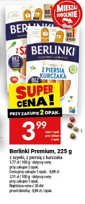 Parówki Berlinki Premium promocja w Twój Market