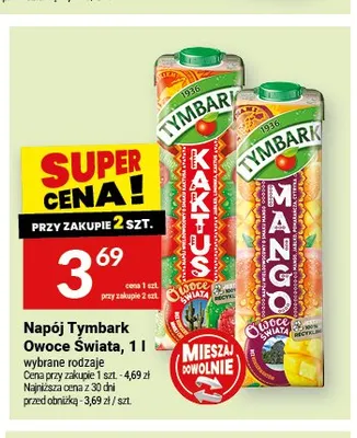Napój Tymbark Owoce Świata mango promocja w Twój Market