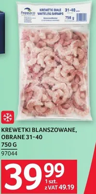 Krewetki blanszowane, obrane 31-40 promocja w Selgros