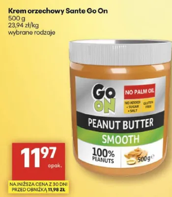 Krem orzechowy smooth promocja w Delikatesy Centrum