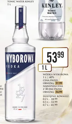 Wódka Wyborowa promocja w Dino