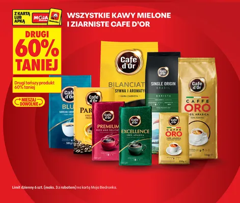 Kawa mielona Cafe D'Or Caffe Oro promocja w Biedronka
