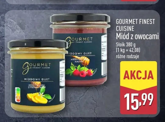 Miód z owocami malina Gourmet Finest Cuisine promocja w Aldi