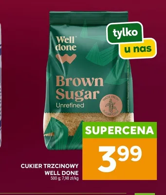 Cukier trzcinowy Well Done promocja w Stokrotka
