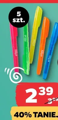 Zakreślacze neonowe promocja w Netto
