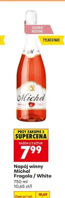 Napój winny Michel White promocja w Biedronka