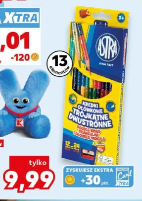 Kredki ołówkowe dwustronne Astra promocja w Kaufland