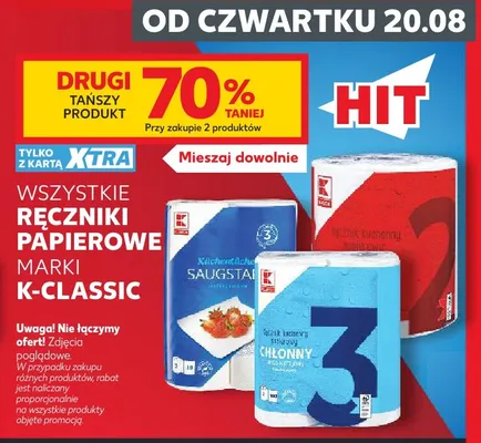Ręcznik papierowy K-Classic Saugstark promocja w Kaufland