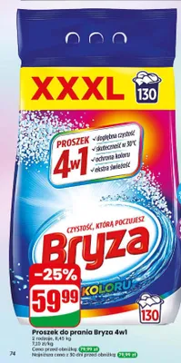 Proszek do prania Bryza 4w1 do koloru promocja w Dino