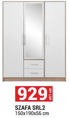 Szafa SRL2 150x190x56 cm promocja w Merkury Market