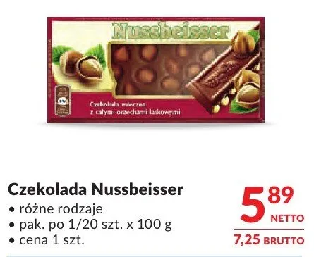 Czekolada Nussbeisser promocja w Makro