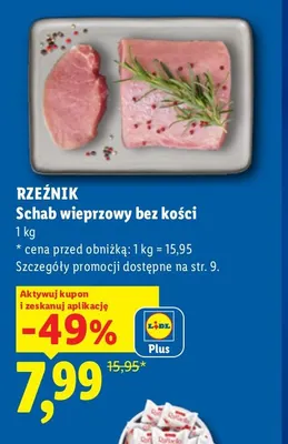 Schab wieprzowy bez kości Rzeźnik promocja w Lidl